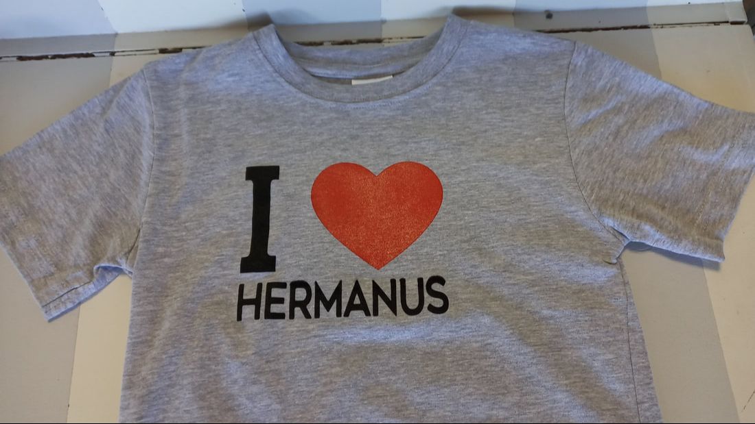 I ❤️ Hermanus Charcoal GREY t-shirt