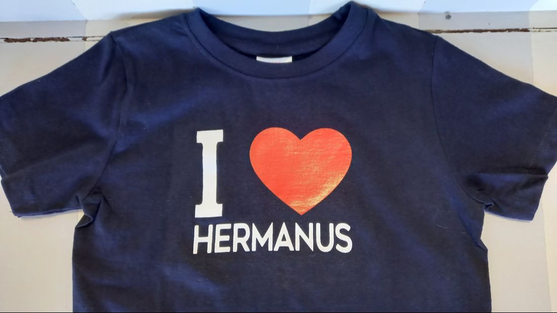 i love Hermanus Navy Blue tshirt
